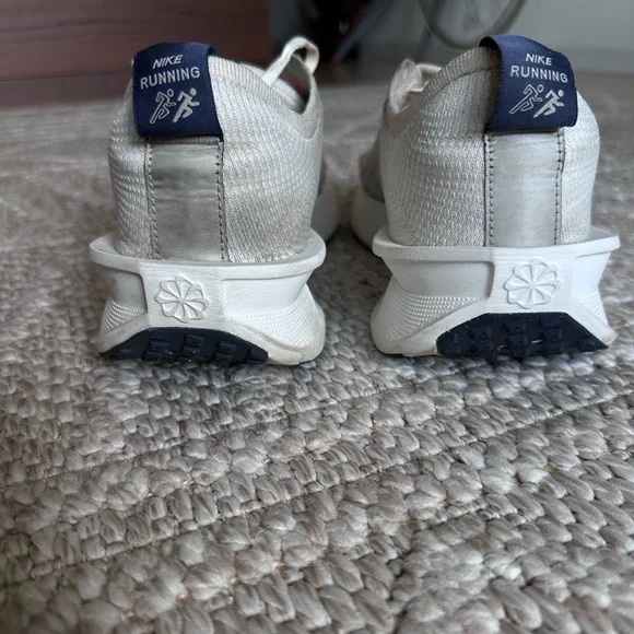 Nike White and Orange Athletic Sneakers - Picture 5 of 15